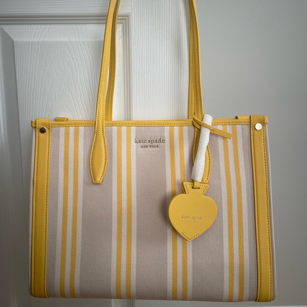 Kate Spade Market Striped CanvasTote